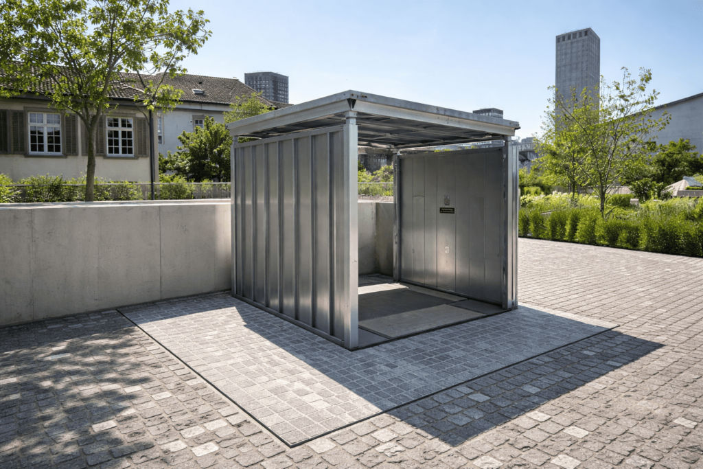 Monte-charge à trappe modèle EHi Installation et maintenance par Equindus